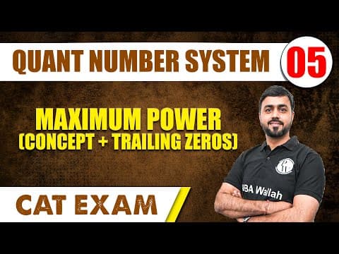 Maximum Power and trailing zeros