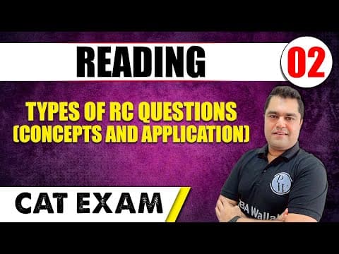 Types of RC questions