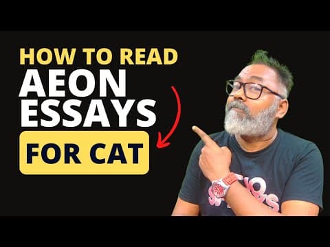 How to read aeon essay/passage